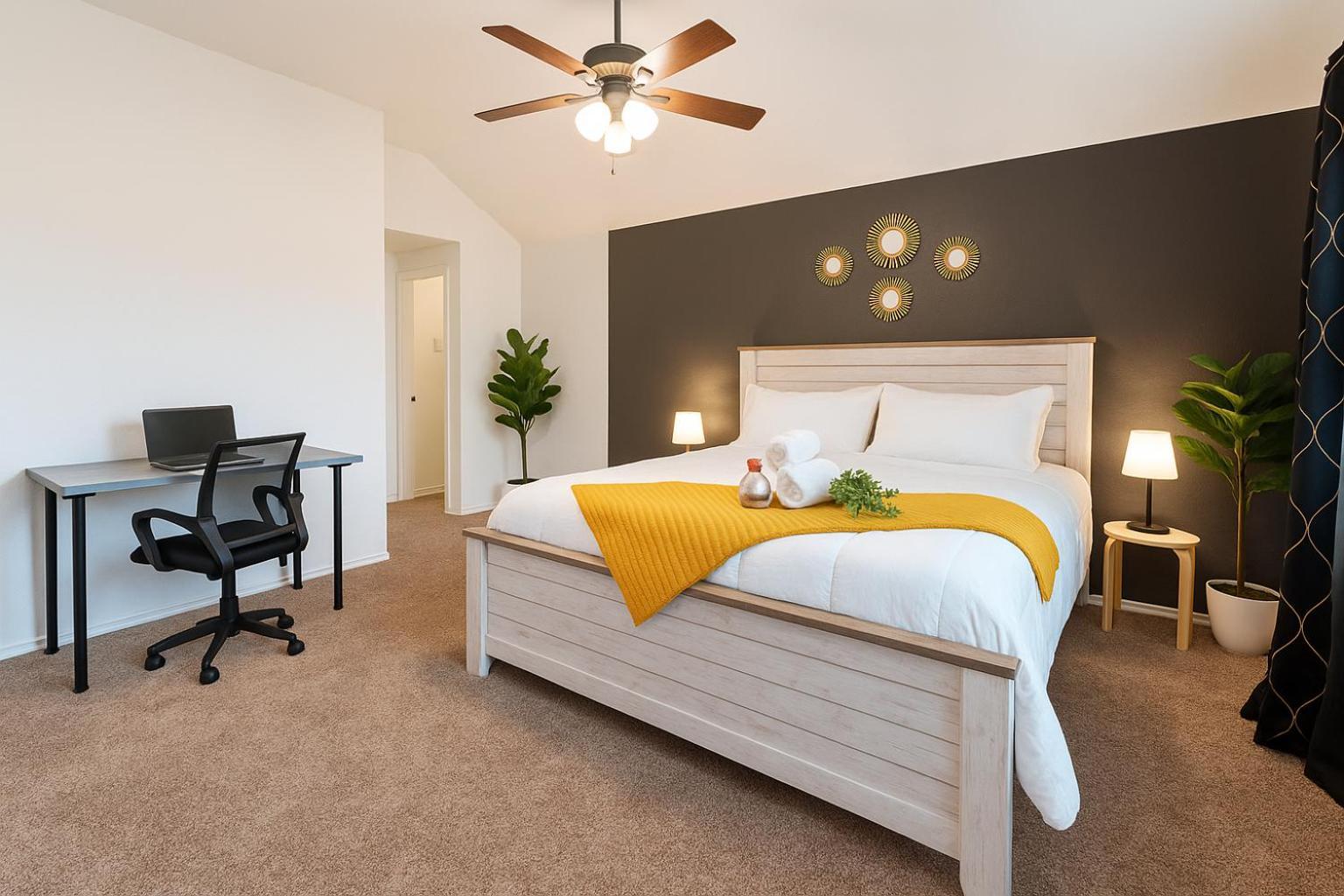 Work, Play & Stay King Bed With Foosball! Aubrey Eksteriør billede